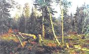 Ivan Shishkin Cutting of Wood oil on canvas